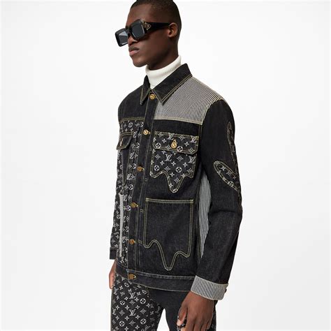 lv denim jacket men|louis vuitton men's denim jacket.